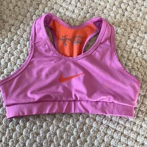 Pink Nike Sports bra